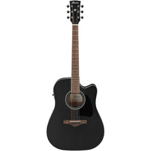 Ibanez AW84CE-WK Artwood Series Acoustic Electric Guitar, Weathered Black Open Pore