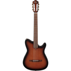 Ibanez FRH10N-BSF FRH Series Acoustic Electric Guitar, Brown Sunburst Flat