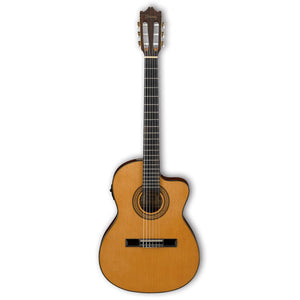 Ibanez GA5TCE-AM GA Series Classical Acoustic Electric Guitar, Amber High Gloss