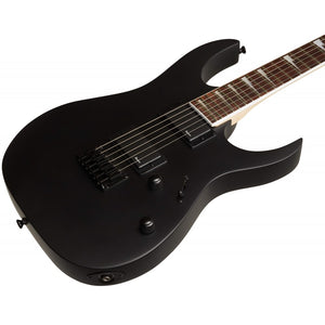 Ibanez GRG121DX-BKF RG GIO Series Electric Guitar, Black Flat