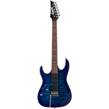 Ibanez GRX70QAL-TBB RG GIO Series Left-Handed Electric Guitar, Transparent Blue Burst