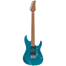 Ibanez MM1-TAB Martin Miller Signature MM Series Electric Guitar, Transparent Aqua Burst