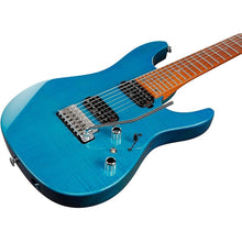 Ibanez MM1-TAB Martin Miller Signature MM Series Electric Guitar, Transparent Aqua Burst