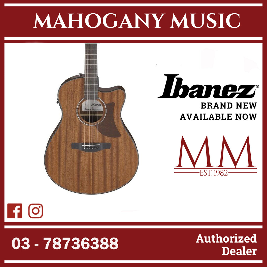 IBANEZ AAM54CE-OPN ADVANCED ACOUSTIC SERIES ACOUSTIC ELECTRIC GUITAR, OPEN PORE NATURAL