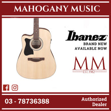 IBANEZ V40LCE-OPN V SERIES ACOUSTIC ELECTRIC LEFT-HANDED GUITAR, OPEN PORE NATURAL