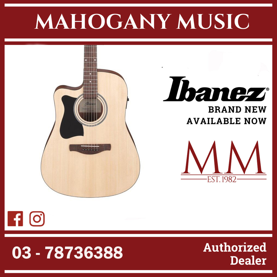 IBANEZ V40LCE-OPN V SERIES ACOUSTIC ELECTRIC LEFT-HANDED GUITAR, OPEN PORE NATURAL