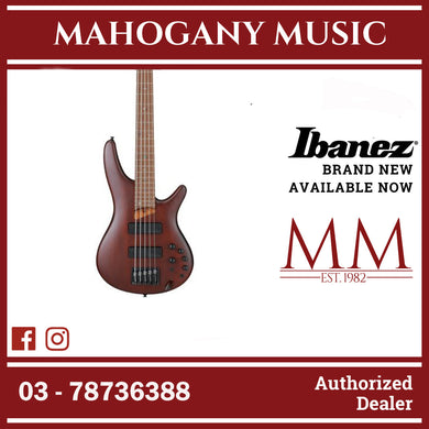 Ibanez SR505E-BM SR Standard Series 5-String Electric Bass, Brown Mahogany