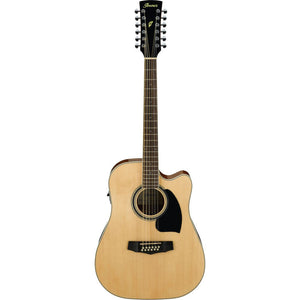 Ibanez PF1512ECE-NT Performance Series 12-String Acoustic Electric Guitar, Natural High Gloss