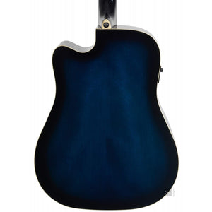 Ibanez PF15ECE-TBS Performance Series Acoustic Electric Guitar, Transparent Blue Sunburst High Gloss