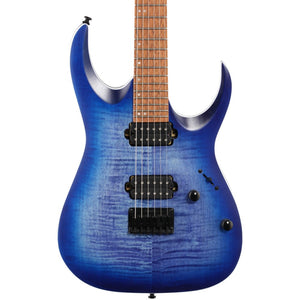 Ibanez RGA42FM-BLF RGA Standard Series Electric Guitar, Blue Lagoon Burst Flat