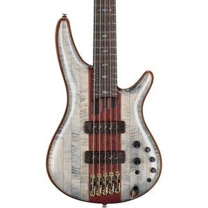Ibanez SR5CMDX-BIL SR Series 5-String Electric Bass, Black Ice Low Gloss