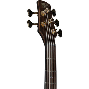 Ibanez SR5CMDX-BIL SR Series 5-String Electric Bass, Black Ice Low Gloss