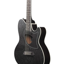 Ibanez TCM50-GBO Talman Series Acoustic Electric Guitar, Galaxy Black Open Pore