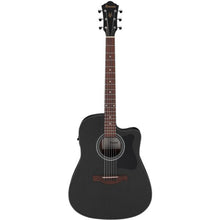 Ibanez V44CE-WK V Series Cutaway Dreadnought Acoustic Electric Guitar, Weathered Black Open Pore