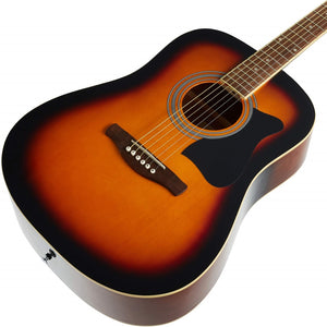 Ibanez V50NJP-VS Jampack Series Acoustic Guitar Package, Vintage Sunburst High Gloss