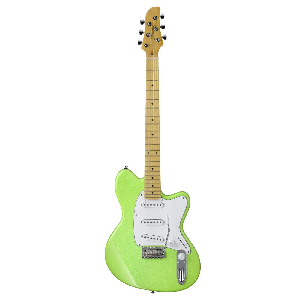 Ibanez YY10-SGS Yvette Young Signature YY Series Electric Guitar, Slime Green Sparkle