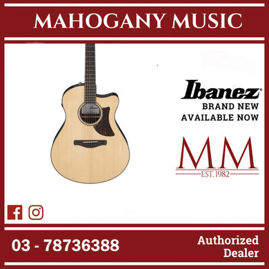 Ibanez AAM380CE-NT Advanced Acoustic Series Acoustic Electric Guitar, Natural High Gloss