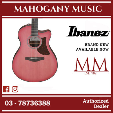 Ibanez AAM50CE-CRO Advanced Acoustic Series Acoustic Electric Guitar, Coral Red Burst Open Pore