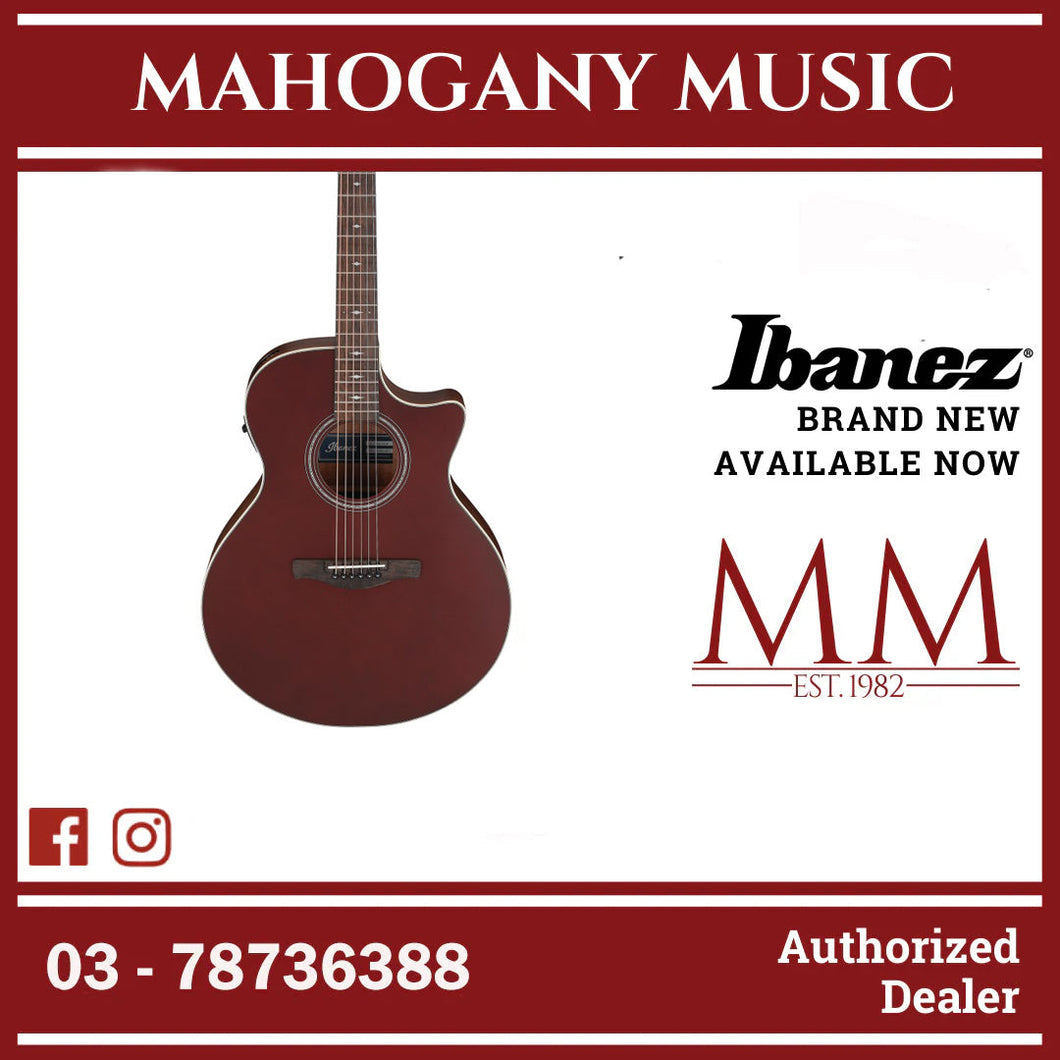 Ibanez AE100-BUF AE Series Acoustic Electric Guitar, Burgundy Flat