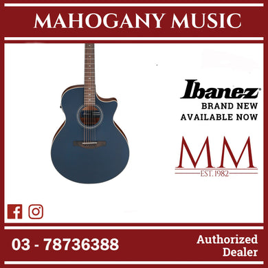 Ibanez AE100-DBF AE Series Acoustic Electric Guitar, Dark Tide Blue Flat