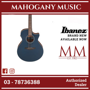 Ibanez AE100-DBF AE Series Acoustic Electric Guitar, Dark Tide Blue Flat