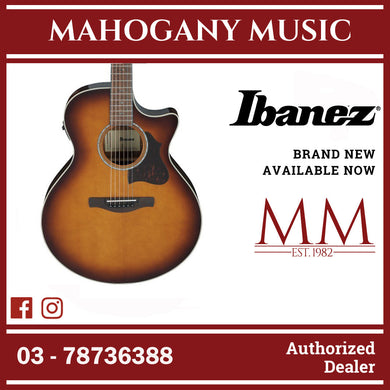 Ibanez AE160-DBF AE Series Acoustic Electric Guitar, Vintage Mahogany Sunburst High Gloss
