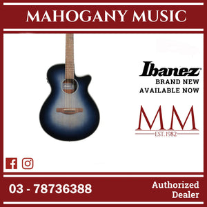 Ibanez AEG50-IBH AEG Series Grand Concert Acoustic Electric Guitar, Indigo Blue Burst High Gloss