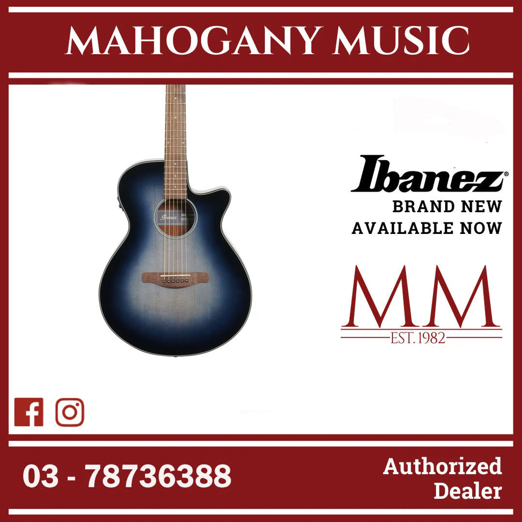 Ibanez AEG50-IBH AEG Series Grand Concert Acoustic Electric Guitar, Indigo Blue Burst High Gloss