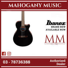 Ibanez AEG50N-BKH AEG Series Nylon Stringed Acoustic Electric Guitar, Black High Gloss