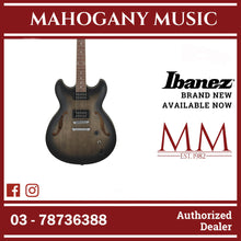 Ibanez AS53-TKF Artcore AS Series Electric Guitar, Transparent Black Flat