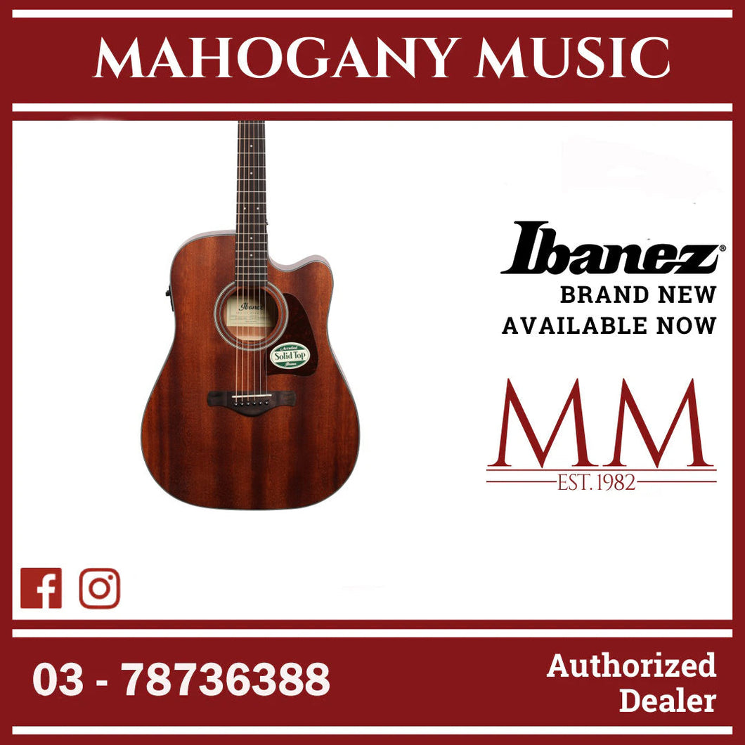 Ibanez AW54CE-OPN Artwood Series Acoustic Electric Guitar, Open Pore Natural