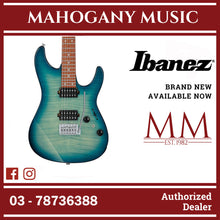 Ibanez AZ24S1F-TXB AZ Series Electric Guitar, Transparent Turquoise Burst