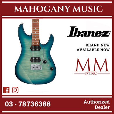 Ibanez AZ24S1F-TXB AZ Series Electric Guitar, Transparent Turquoise Burst