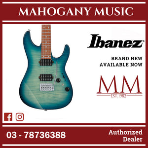 Ibanez AZ24S1F-TXB AZ Series Electric Guitar, Transparent Turquoise Burst