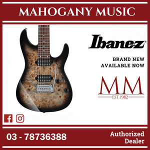 Ibanez AZ427P1PB-CKB AZ Premium Series 7-String Electric Guitar, Charcoal Black Burst