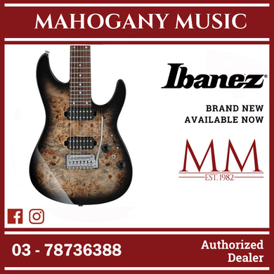 Ibanez AZ427P1PB-CKB AZ Premium Series 7-String Electric Guitar, Charcoal Black Burst