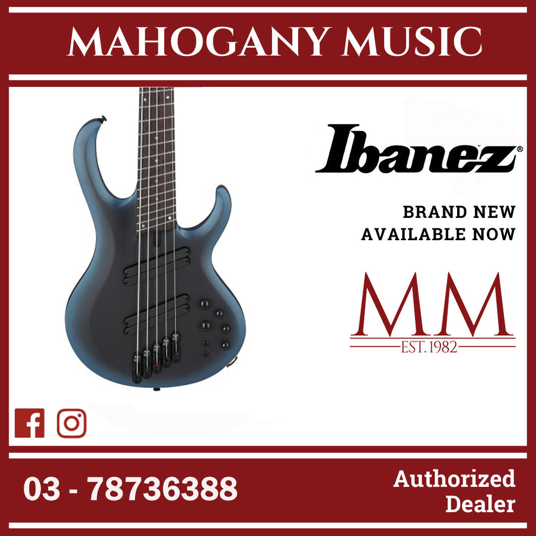 Ibanez BTB605MS-MAM BTB Workshop Series 5 String Electric Bass, Midnight Artic Ocean Matte