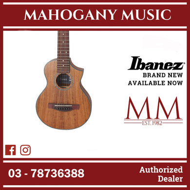 Ibanez EWP14WB-OPN EWP Series Acoustic Piccolo Guitar, Open Pore Natural