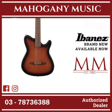 Ibanez FRH10N-BSF FRH Series Acoustic Electric Guitar, Brown Sunburst Flat