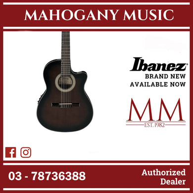 Ibanez GA35TCE-DVS GA Series Classical Acoustic Electric Guitar, Dark Violin Sunburst High Gloss