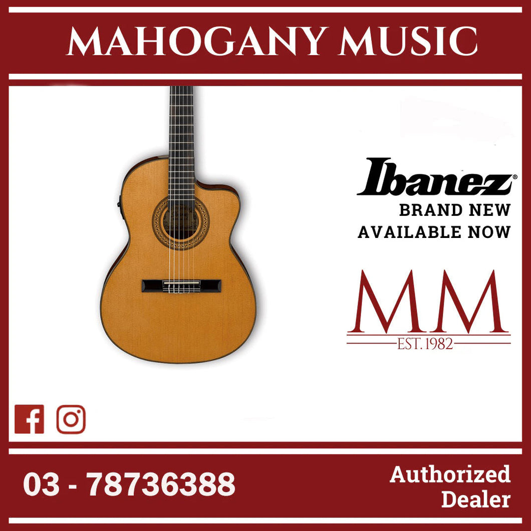 Ibanez GA5TCE-AM GA Series Classical Acoustic Electric Guitar, Amber High Gloss