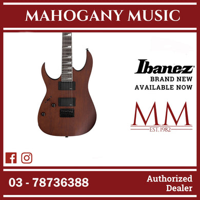 Ibanez GRG121DXL-WNF RG GIO Series Left-Handed Electric Guitar, Walnut Flat