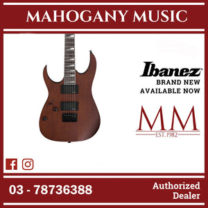 Ibanez GRG121DXL-WNF RG GIO Series Left-Handed Electric Guitar, Walnut Flat