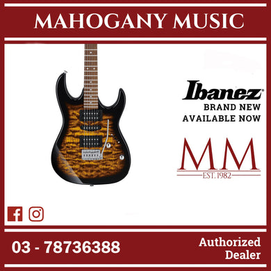 Ibanez GRX70QA-SB RG GIO Series Electric Guitar, Sunburst
