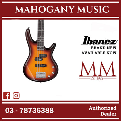 Ibanez GSRM20-BS GIO SR Series miKro Short-Scale Electric Bass, Brown Sunburst