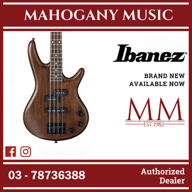 Ibanez GSRM20B-WNF GIO SR Series miKro Short Scale Electric Bass, Walnut Flat
