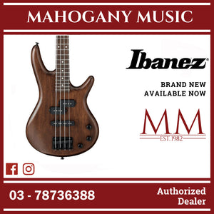 Ibanez GSRM20B-WNF GIO SR Series miKro Short Scale Electric Bass, Walnut Flat