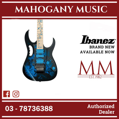 Ibanez JEM77P-BFP Steve Vai Signature JEM Series Electric Guitar, Blue Floral Pattern