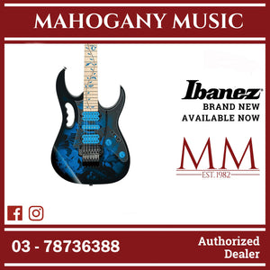 Ibanez JEM77P-BFP Steve Vai Signature JEM Series Electric Guitar, Blue Floral Pattern