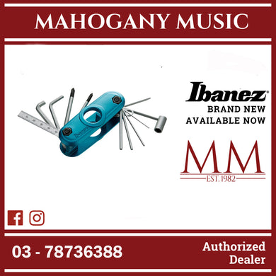 Ibanez MTZ11-AMA Quick Access Multi Tool, Aqua Blue Matte Limited Edition